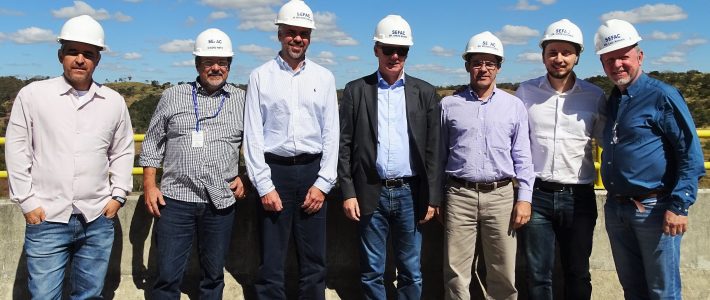 Diretores da Alcoa Energia visitam a Usina Hidrelétrica Serra do Facão